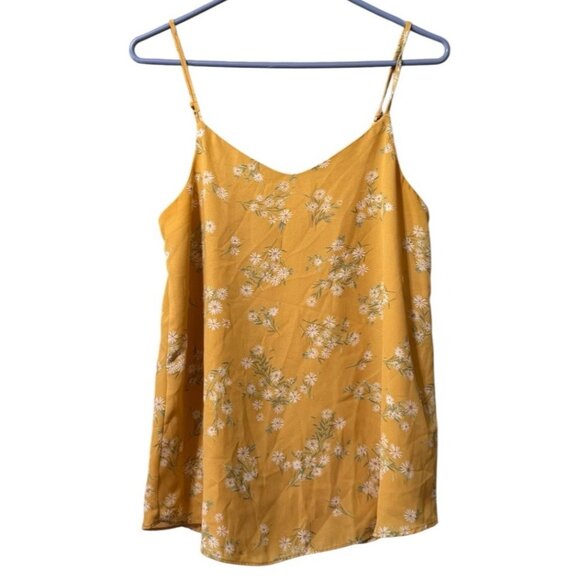 Pink Rose Women Floral Tank Top Size Small Polyester‎ Spaghetti Strap Adjustable - Picture 1 of 9